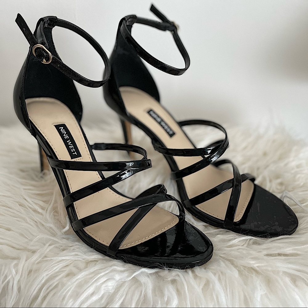 Nine West Patent Strappy Sandals